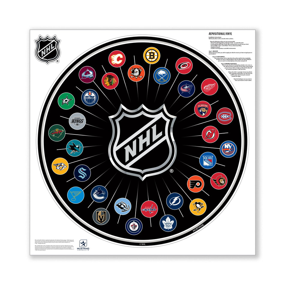 28X28 Repositionable Wall Decal - NHL 32
