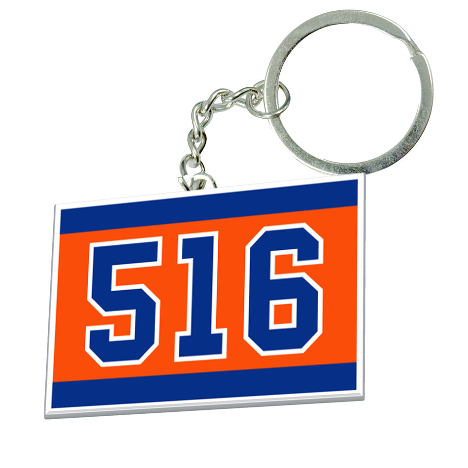New York Islanders 516 Logo Keychain