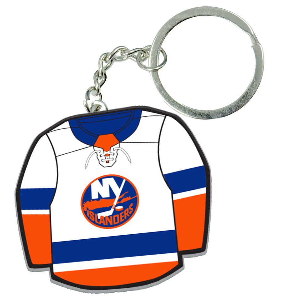 New York Islanders Away Jersey Logo Keychain