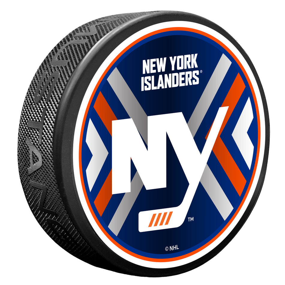 New York Islanders Puck - Secondary Double Cheveron