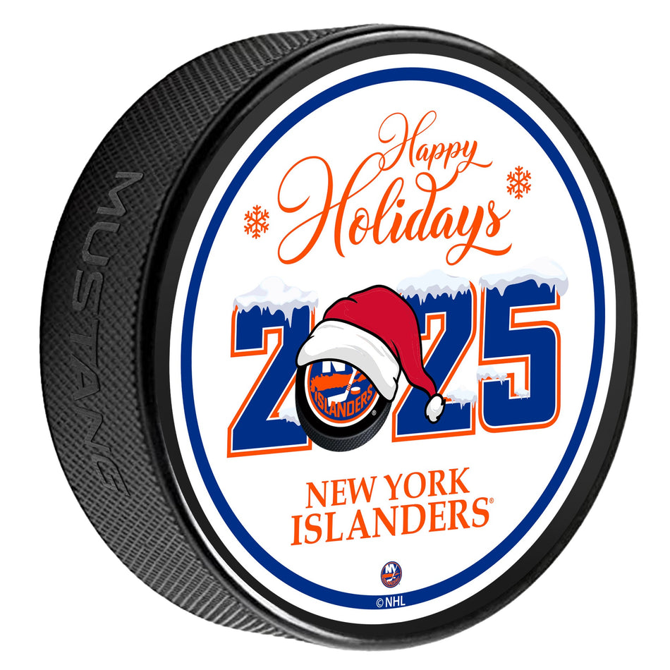 New York Islanders Happy Holidays Puck