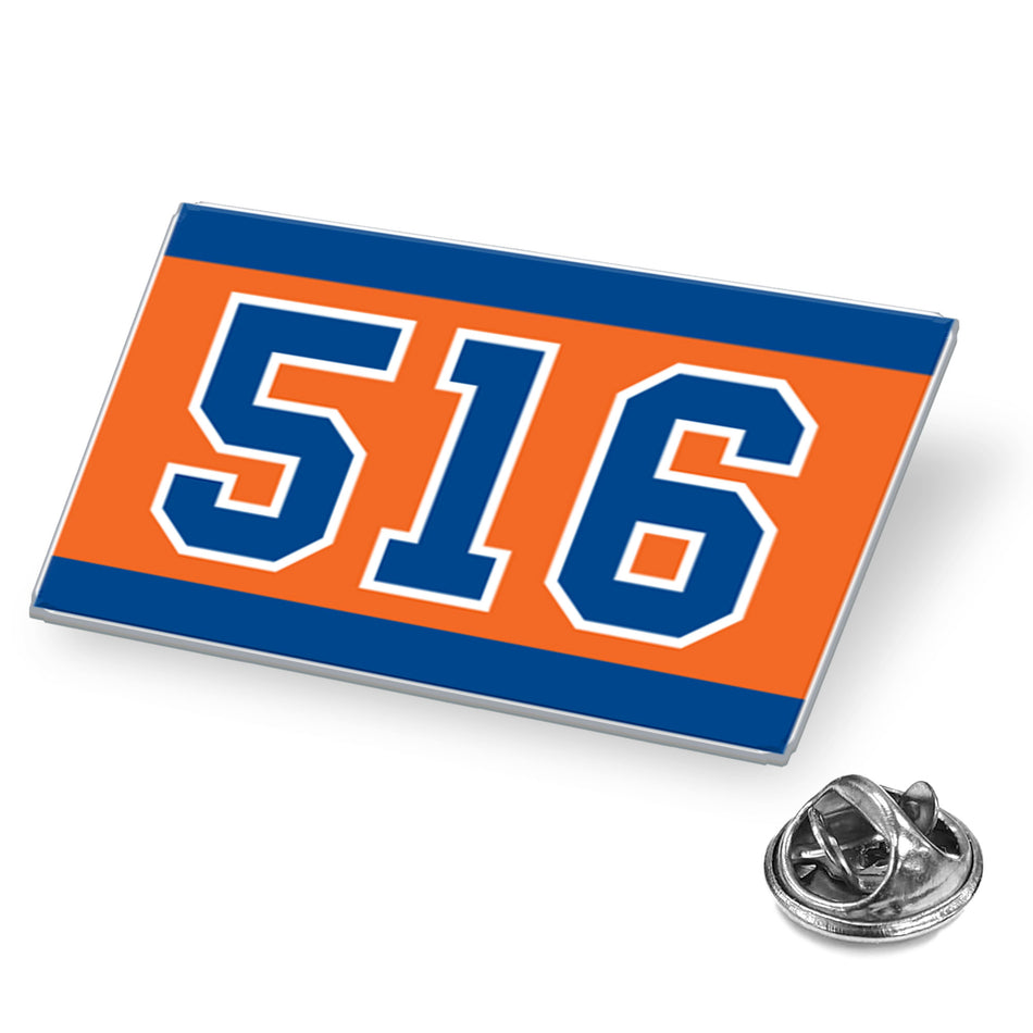 New York Islanders 516 Logo Pin