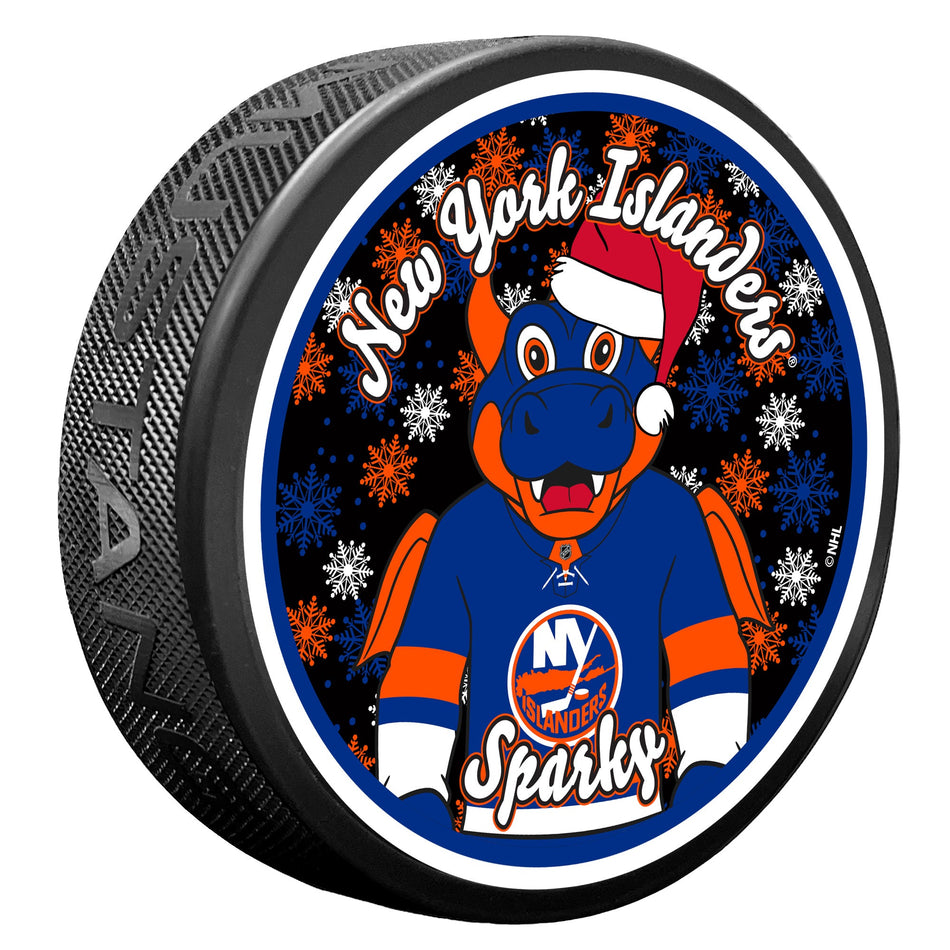New York Islanders Sparky Santa Puck